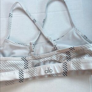 For bundles only - ALO Yoga Sports Bra strappy Gray / Black plaid XS